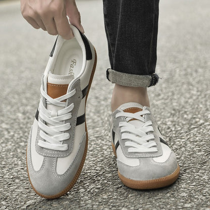 All-match Male Skate Shoes Skateboard Footwea Genuine Leather Sneakers 2025 New Arrival Mens Tenis Masculino Leisure Walk Flats