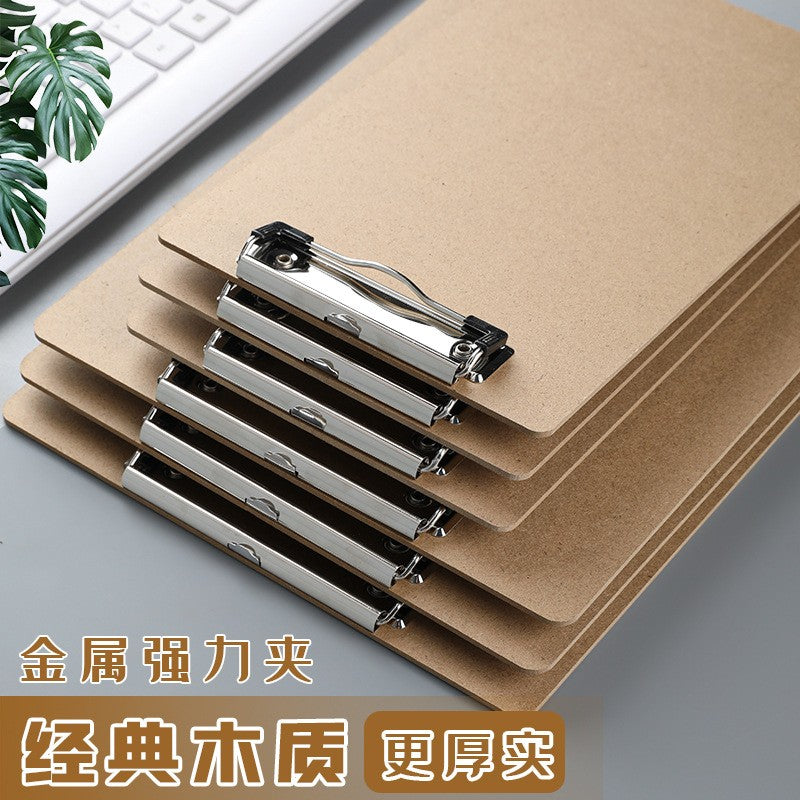 Wooden Board Holding Office Memo File Folder Writing Pad Board Wooden File Storage Container A3 A4 A5 B5 B6 Paper Clip Board
