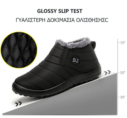 Botas Masculinas de Neve para Área Externa, Sapatos Masculinos com Pelo, Botas de Inverno Masculinas, Botas de Caminhada, Botas de Tornozelo, Sapatos Masculinos Impermeáveis, Botas de Trabalho, Calçados