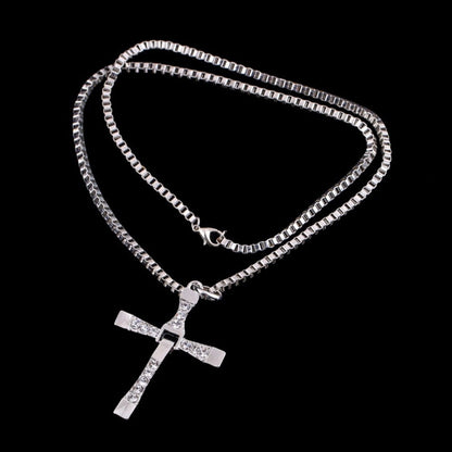 Dominic Toretto Velozes e Furiosos Celebridade Vin Diesel Item Cristal Jesus Homens Cruz Pingente Colar Presente Joias
