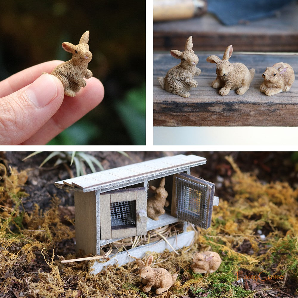 Miniature Fairy Garden Squirrels Set Miniature Forest Animal Figures Figurines Kit Mini Garden Supplies Bonsai Decorations