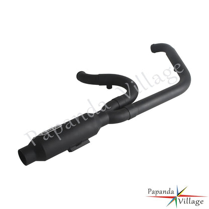 Motorcycle 2-into-1 Exhaust Pipe Muffler For Harley M8 Softail Low Rider S ST Fat Street Bob Standard Slim Deluxe FXLR 2018-2025