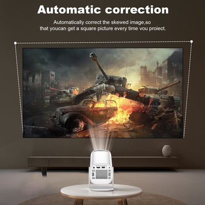 HONGTOP Projetor Android 11 720P Smart Mini Portátil com WiFi6 Bluetooth Home Theater Projetor Portátil Externo