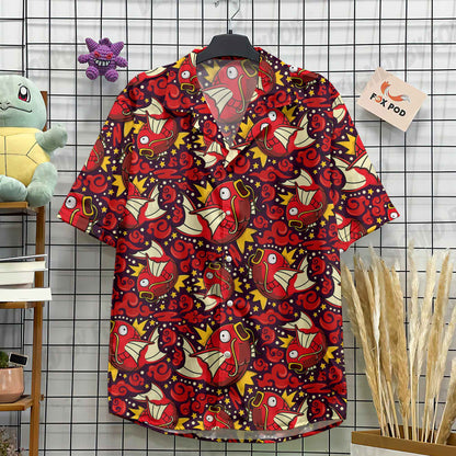 Men's Hawaiian Shirts For Men Casual Cartoon 3D Printed Shirts Loose Short-sleeve Beach Blouses Oversize Tops Camicias homme