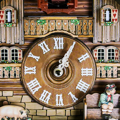 Bird Time Bell Swing Alarm Watch Imitation Wood Style With Easy-to-Read Dials Cuckoo Clock CM012