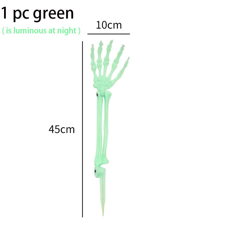Halloween Decorations Home Decor Skeleton Head Outdoor Realistic Skull Hands Yard Prank Festivals Party Supplies