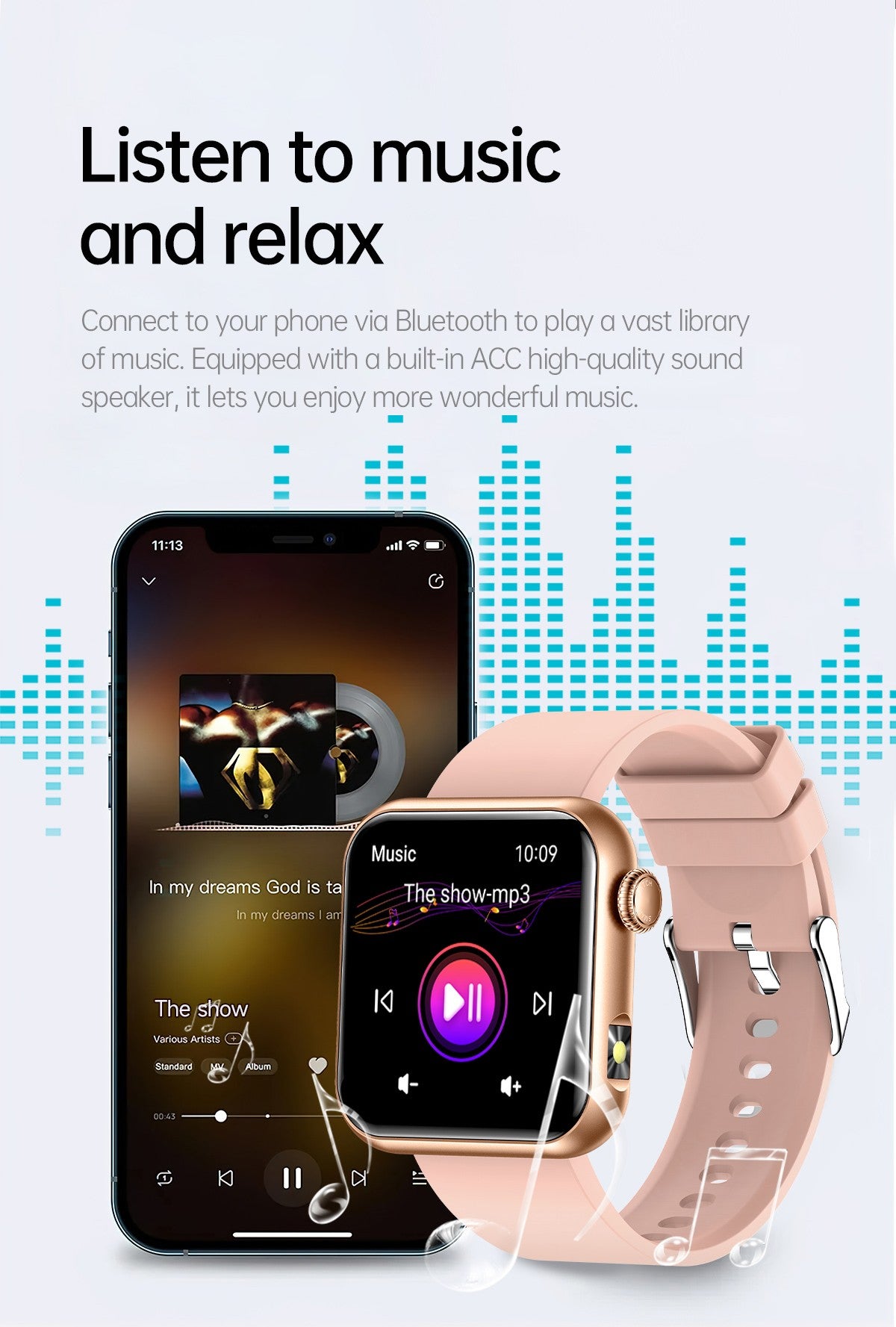 2025 Novo Smartwatch Feminino de LED com IA, Diagnóstico Inteligente, Monitor de Saúde HRV+PPG, Pressão Arterial, Oxigênio no Sangue, IP68, NFC?