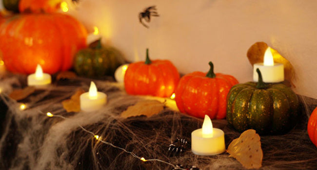 Flameless LED Candle Creative wishing Led Tea Light Warm White Flameless Candle Halloween Christmas Decor Candle Light