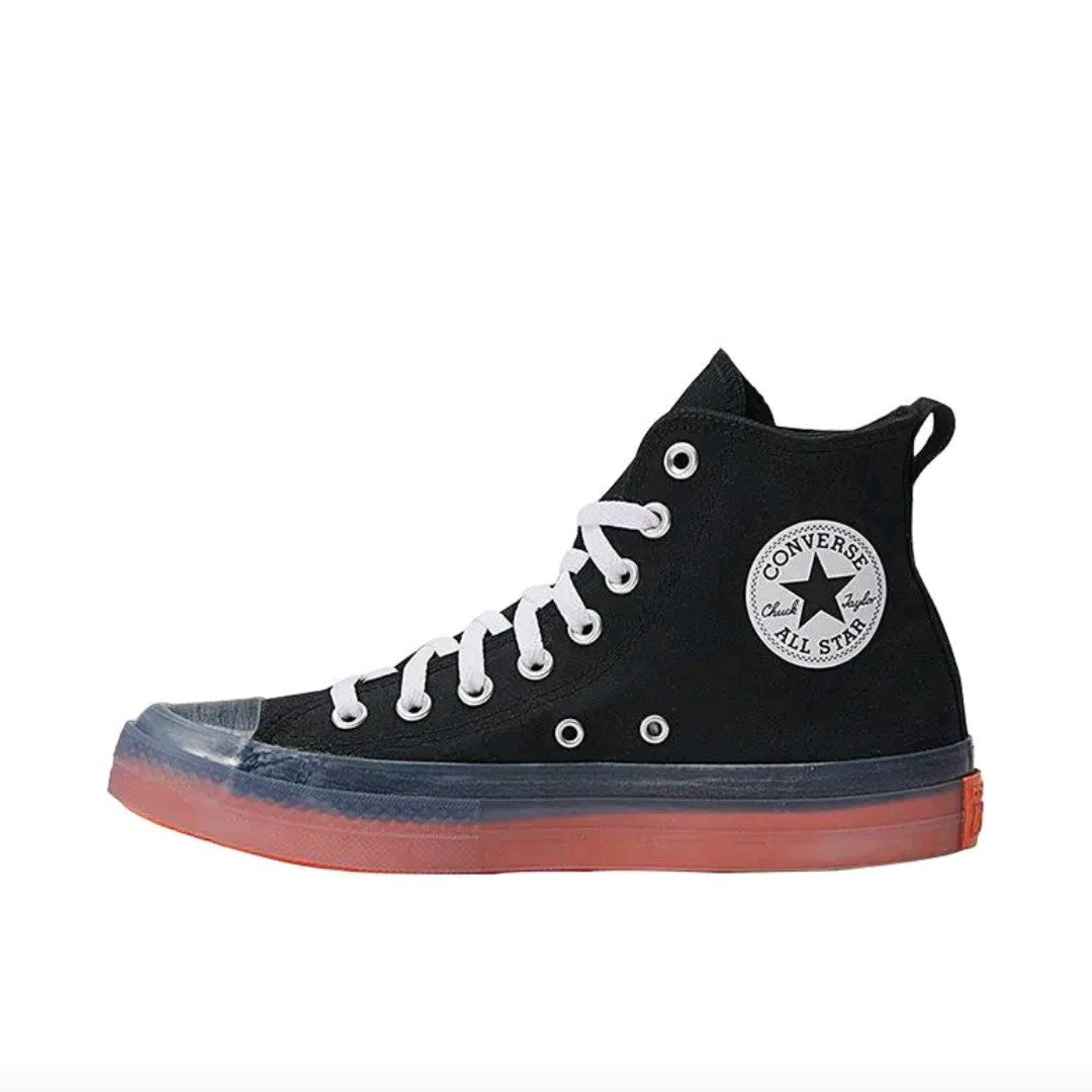 Converse Chuck Taylor All Star CX Men's and Women's Skateboarding Shoes, Durable, Shockproof Sneakers, Black and Orange