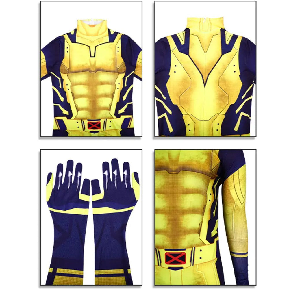 Wolverine Logan Battle Suit Claws Mask DEADPOOL 3 Movie Character Kids Adults Role Play Costume Wolf Paws Bodysuit Comic Con