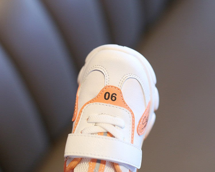 Size 20-31 Children Wear-resistant Casual Sports Shoes Baby Anti-slip Toddler Shoes Girls Boys Kids Soft Bottom Running Sneakers