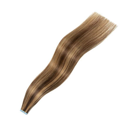 Mini Extensões de Cabelo Humano Natural com Fita Adesiva 3x0.8cm Fita Invisível 10un/pacote Para Cabelo LateralEnvio dos EUA