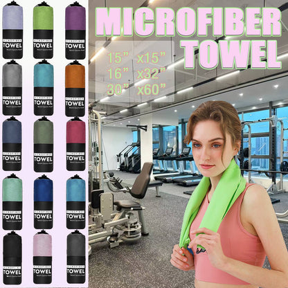 1 Pcs Microfiber Towel Sports Quick-Drying Super Absorbent Camping Towel Super Soft Lightweight Gym Swimming Yoga Beach Towel