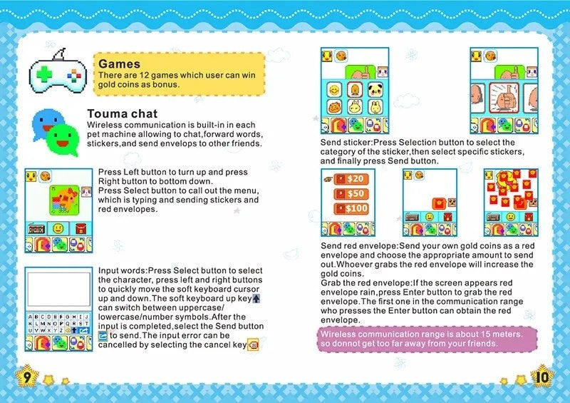 Tamagotchi Animal de Estimação Virtual Eletrônico Com Tela Colorida Jogo de Bolso Interativo Máquina de Jogo de Namoro de Animal de Estimação Virtual Brinquedos de Jogo para Crianças Meninas