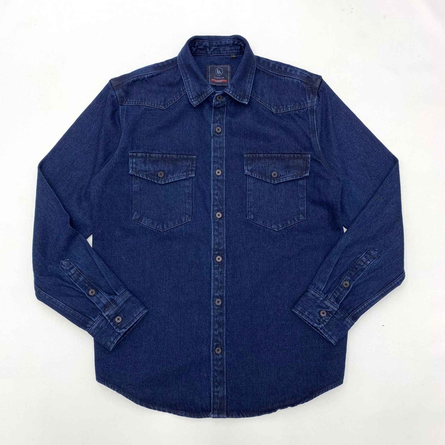 Heavy cargo denim shirt men May Khaki autumn do old retro loose casual plus size shirt coat