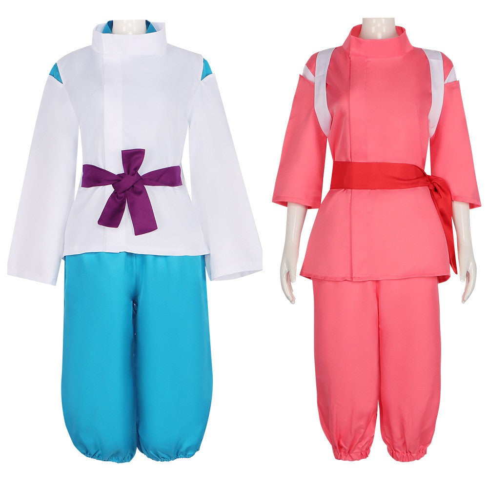 Adult Anime Spirited Cosplay Suit Away Pink Kimono Takino Chihiro Show Kamikakushi Halloween Party Costumes for Women male