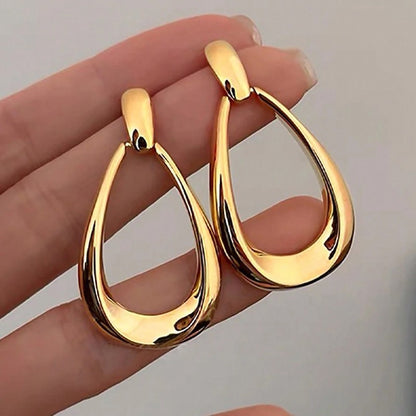 Brincos Geométricos Simples Estilo Francês Para Mulheres Luxuosos Brincos Pendentes Da Moda Joias Para Festas Diárias E Férias Presentes 2025 Novo