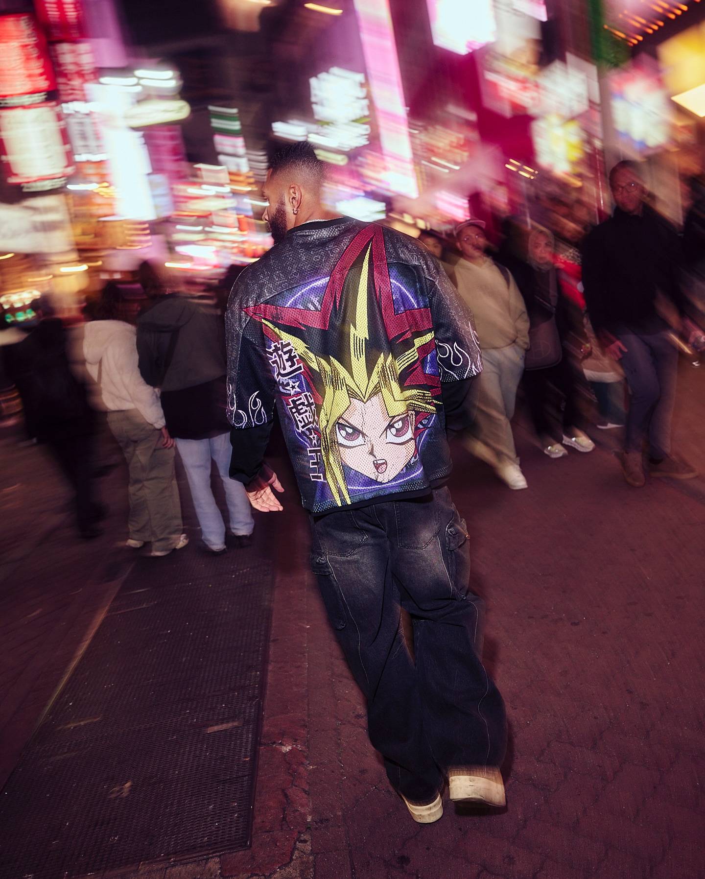 Young American oversized T-shirt summer new casual sports fitness quick drying breathable printed large mesh short sleeved shirt