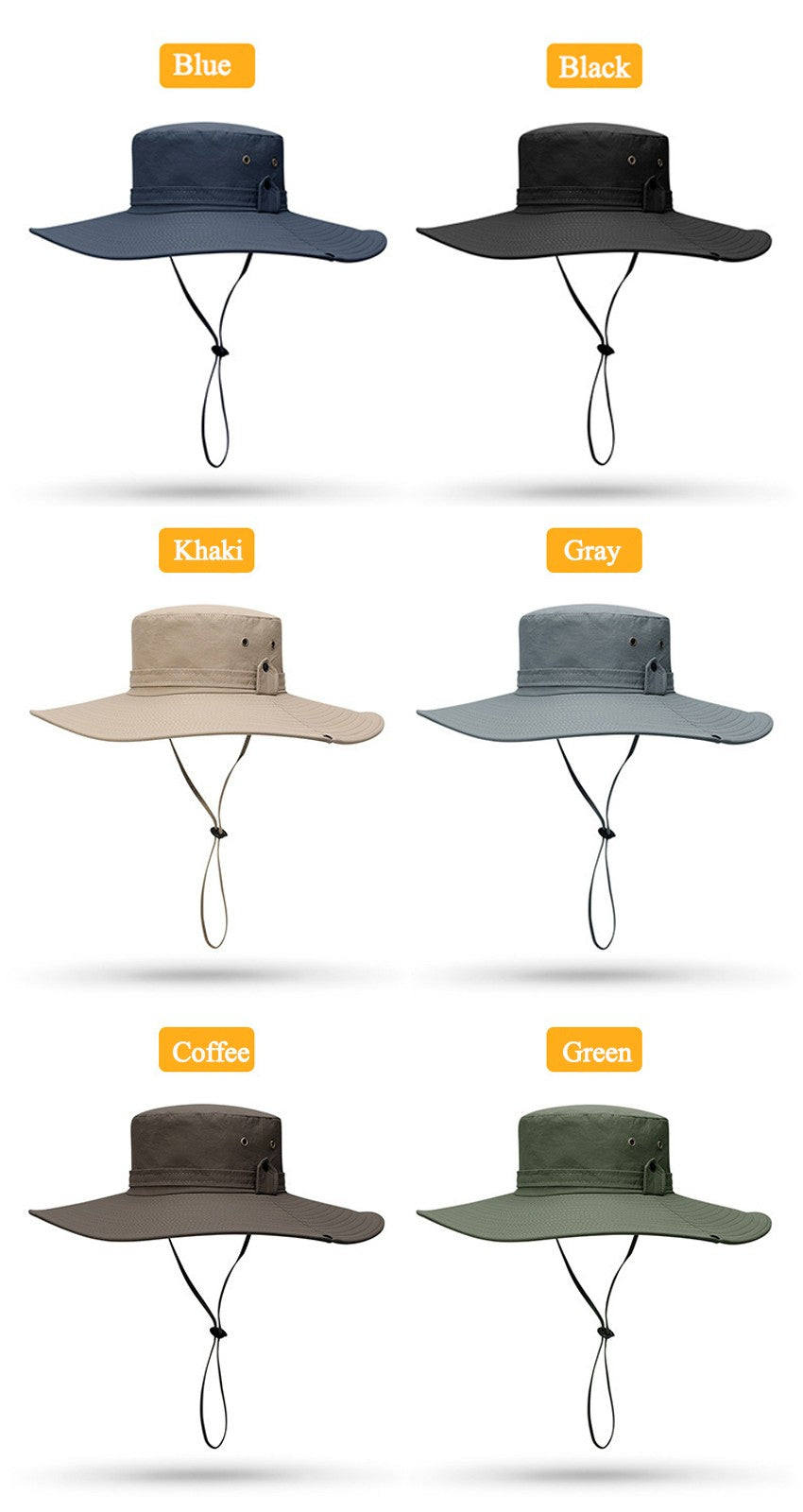 2020 New Fashion Summer Bucket Hat Cowboy Men Outdoor Fishing Hiking Beach Hats Mesh Breathable Anti UV Sun Cap Large Wide Brim
