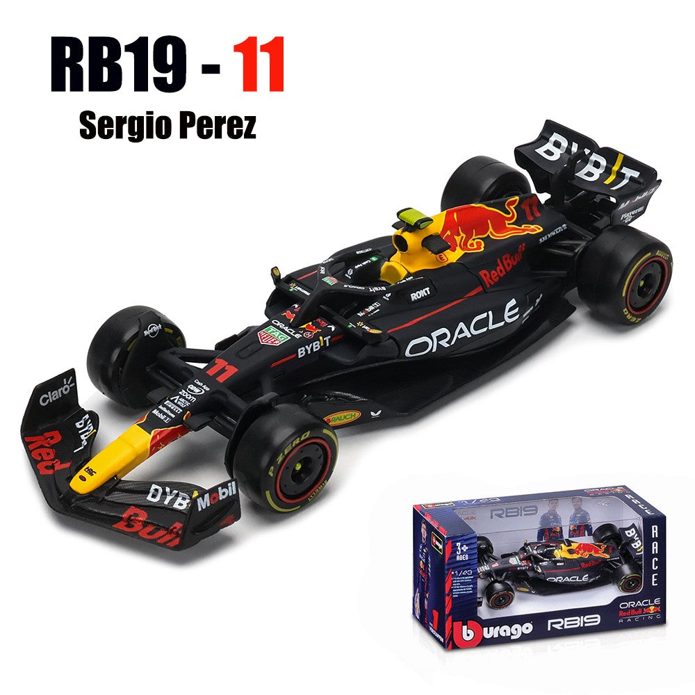 Bburago 1:43 F1 Aston Martin Aramco F1 Team AMR23 2023 #14 Alonso #18 Stroll Carro de Liga Metálica Modelo Fundido Colecionável