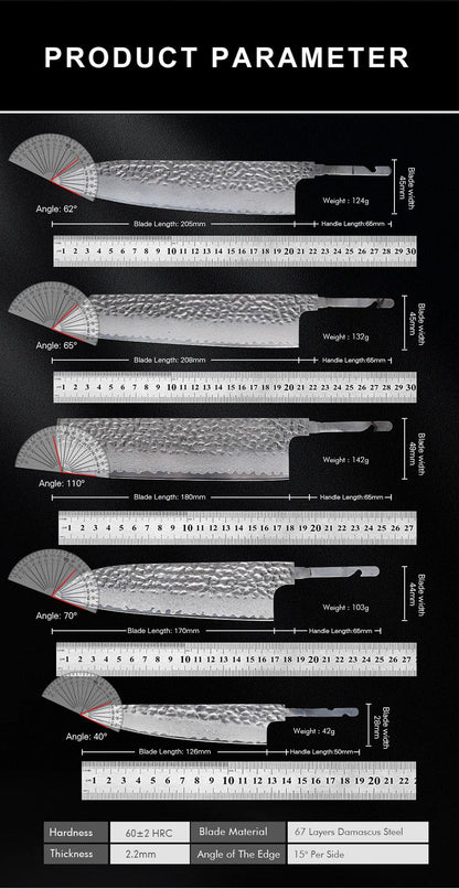 TURWHO Lâmina Crua de Faca de Chef Japonesa Aço Damasco Forjado à Mão DIY VG10 Kit de Facas de Cozinha Ferramentas para Fazer Facas Sem Cabo