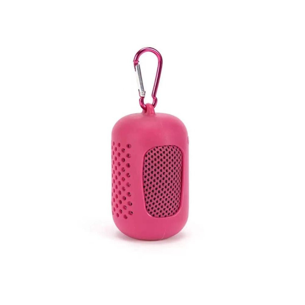 Mini Quick Dry Fitness Cool Towel With Towel Silicone Bag Microfiber Sports Quick Dry Cool Towel Portable Quick Drying Towel