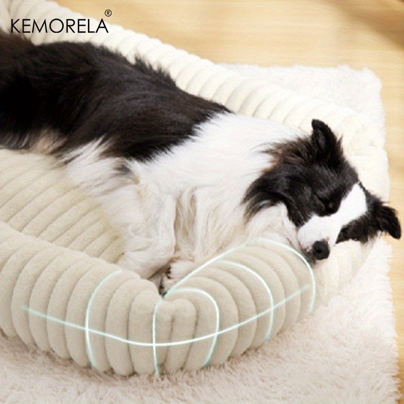 Cama Ortopédica Luxuosa para Cães - Colchão com Suporte de Alta Resiliência para Todas as Estações, Cama Macia para Animais de Estimação de Porte Médio e Grande, para Quarto