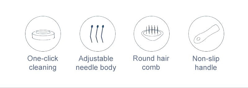 Escova Removedora de Pelos de Cães e Gatos Pente de Higiene e Cuidados para Cães de Pelo Longo Remove Pelos Escova de Banho para Cães Artigos para Cães