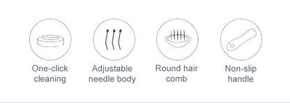 Escova Removedora de Pelos de Cães e Gatos Pente de Higiene e Cuidados para Cães de Pelo Longo Remove Pelos Escova de Banho para Cães Artigos para Cães