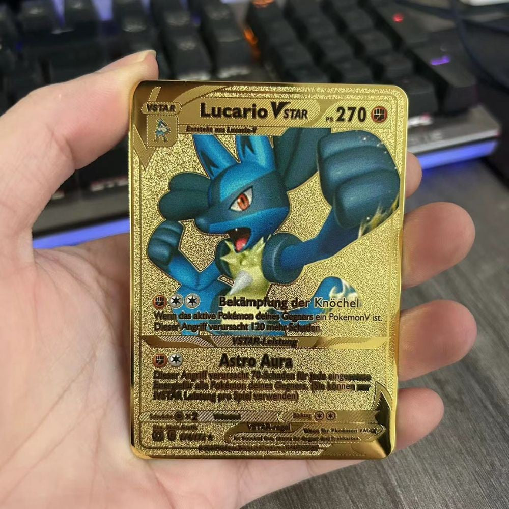 Cartas Pokémon Espanhol Cartas Metálicas Pokémon Cartas de Ferro Pokémon Mewtwo Pikachu Gx Charizard Vmax Cartas Pokémon Vmax
