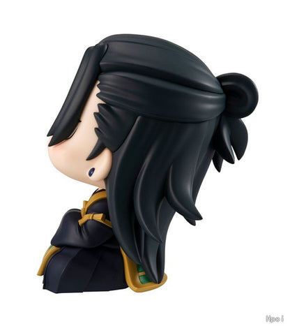10CM Anime Jujutsu Kaisen Geto Suguru Colegial Satoru Gojo Look Up Sentado Fofo Versão Q Modelo de Brinquedo de Presente Boneco de Ação