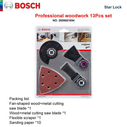 Lâmina de serra oscilante Bosch Starlock, conjunto de acessórios de lâminas de ferramentas multiuso oscilantes para ferramentas elétricas renovadoras da série Bosch Gop