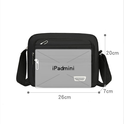 Large Capacity Casual Crossbody Bag - Adjustable Shoulder Strap, Multiple Zipper Compartments, Travel Shopping and Daily Use