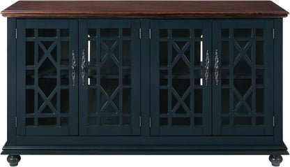 "Elegant TV Stand - 63" W x 35" H Slim Media Console, Modern Design for Living Room & Bedroom";;VERDADEIRO;;"Antique Black