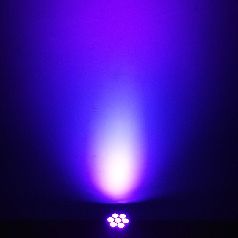 SHEHDS 1pcs LED 7x12W  Par Light 7x18W RGBWA+UV Moving Head Light Wash DMX 512  DJ Dicso Nightclub Party Christmas Audience