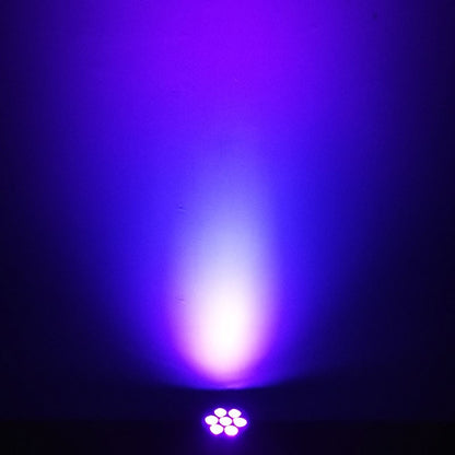 SHEHDS 1pcs LED 7x12W  Par Light 7x18W RGBWA+UV Moving Head Light Wash DMX 512  DJ Dicso Nightclub Party Christmas Audience