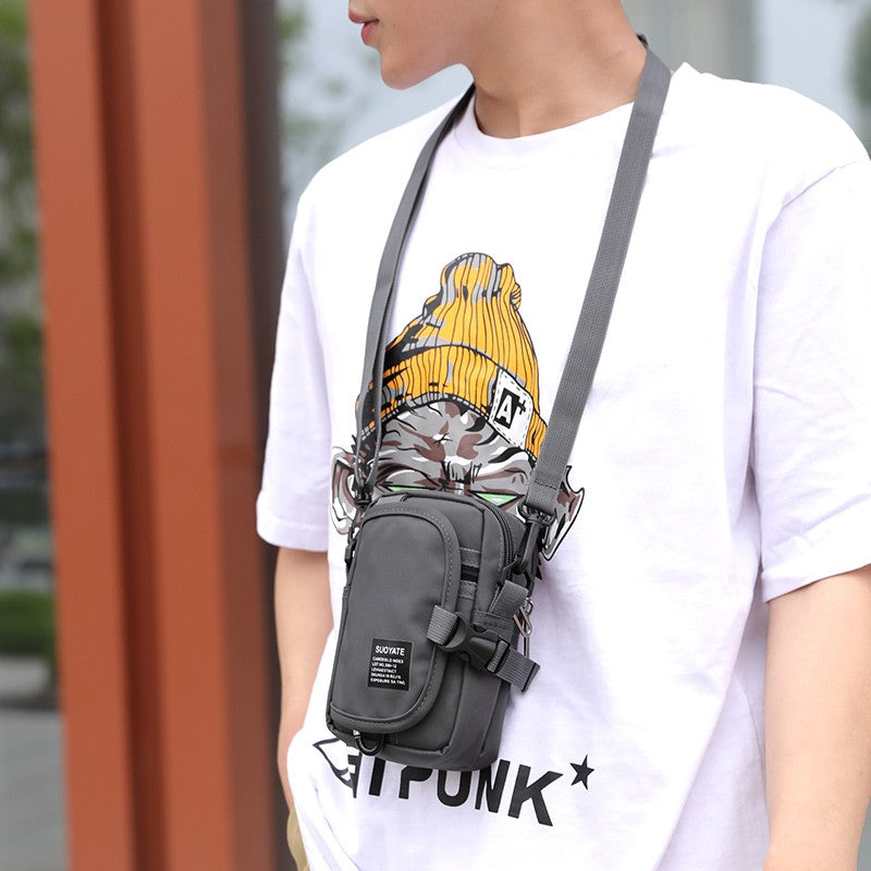 Waist Pack Men's Casual Travel Purse Waterproof Belt Zipper Tactical Outdoor Fanny Pack Phone Pocket Chest Sling Bag