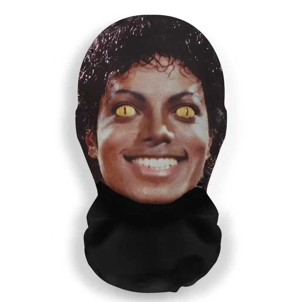 Anime Michael Jackson Style Full Face Mask  Unisex Dustproof Cycling Scarf Headwear, Cosplay Role Play Props Gift
