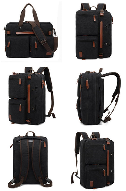 Nova Mochila Conversível Multifuncional 2025 Mochila para Notebook de 15,6/17,3 Polegadas Mochila de Viagem de Negócios Mochila Escolar de Nylon Impermeável
