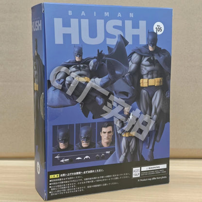 Em Estoque Ct Toys Batman Hush Versão Azul Mafex 105 Versão Preta DC Bat Man Anime Figura de Ação Estátua Modelo Brinquedos Presente