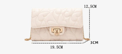 Women's Fashionable Casual Embroidered Butterfly Pattern Shoulder/crossbody Chain Small Square Bag, Mini Clutch