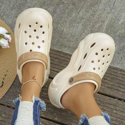 Women's Fashion Chunky Platform Sandals 2024 Summer Thick Sole eva Clogs Garden Shoes for Women Outdoor Non Slip Beach Slippers