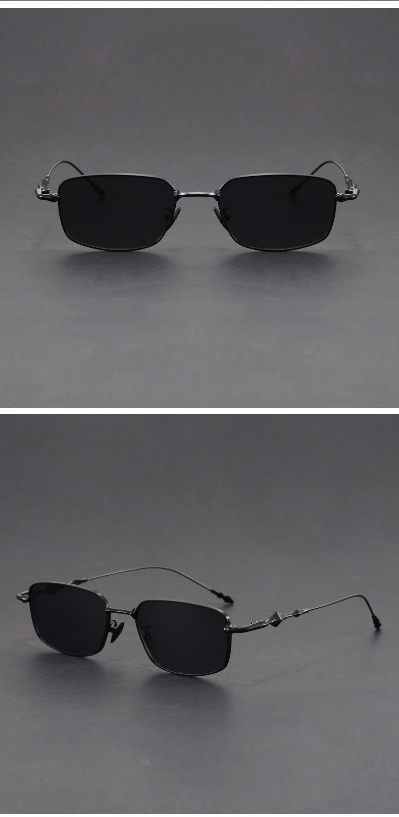 Óculos de Sol Retangulares Pequenos Femininos com Armação Fina, Óculos Anti-Luz Azul, Armações de Óculos Modernas, Óculos Vintage UV400 Gafas De Sol
