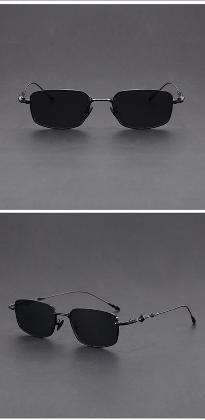 Óculos de Sol Retangulares Pequenos Femininos com Armação Fina, Óculos Anti-Luz Azul, Armações de Óculos Modernas, Óculos Vintage UV400 Gafas De Sol