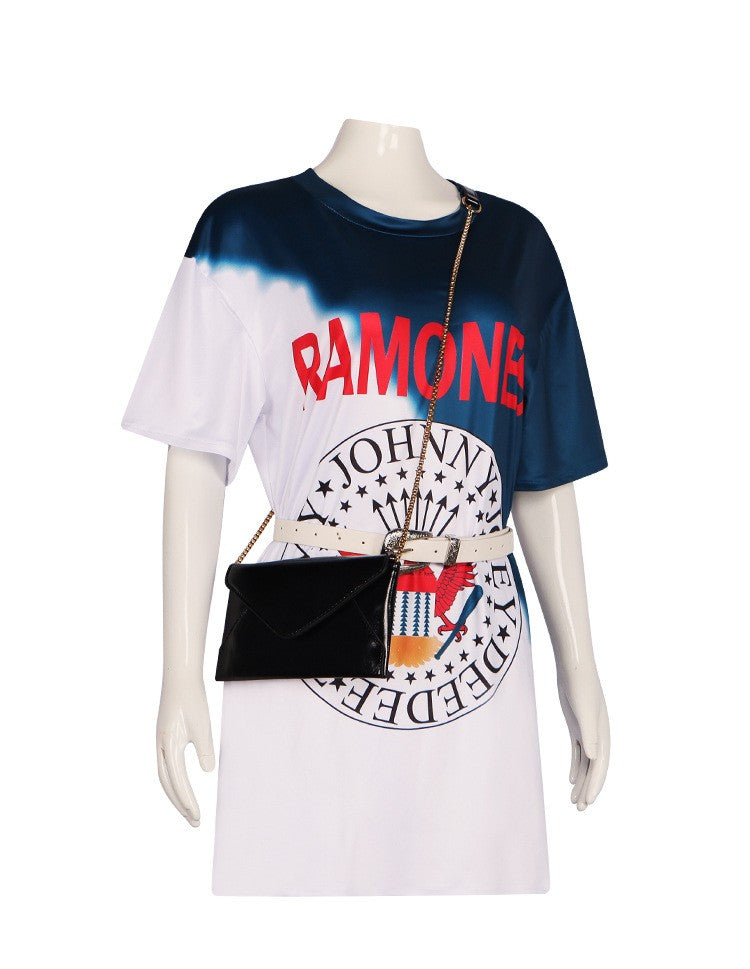 Movie My Fault Role-playing Cosplay Costume Culpa Mia Dress Noah Long T-shirt Belt Bag for Women Novel Costumes Halloween Party