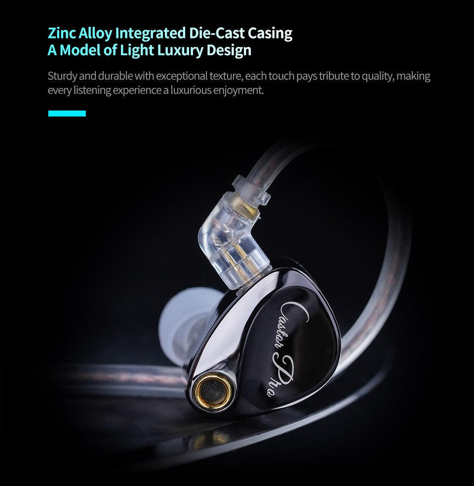 KZ Castor Pro HiFi Earphones Dynamic Drivers High-end Tunable Earphones Sound Quality Bass Headset Detachable Cable Headphones