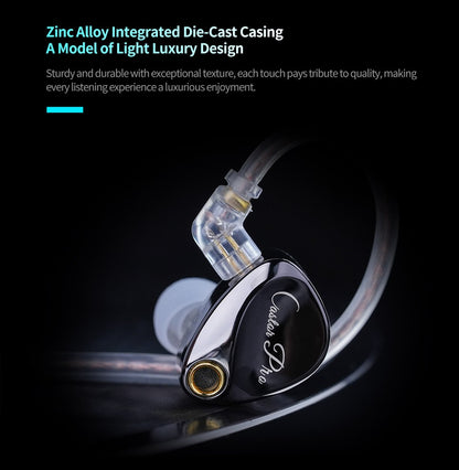 KZ Castor Pro HiFi Earphones Dynamic Drivers High-end Tunable Earphones Sound Quality Bass Headset Detachable Cable Headphones