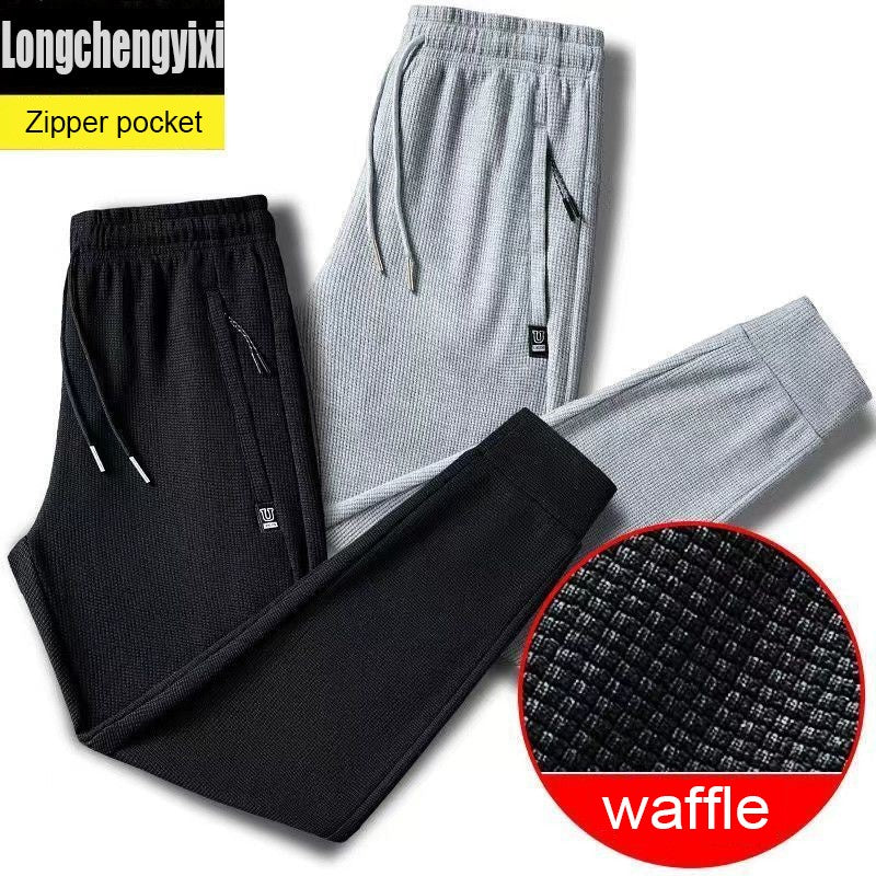 Winter Warm Lambswool Sweatpants Men's Plush Thicken Casual Joggers Trousers Male Fashion Loose Soft Waterproof Cargo Down Pants