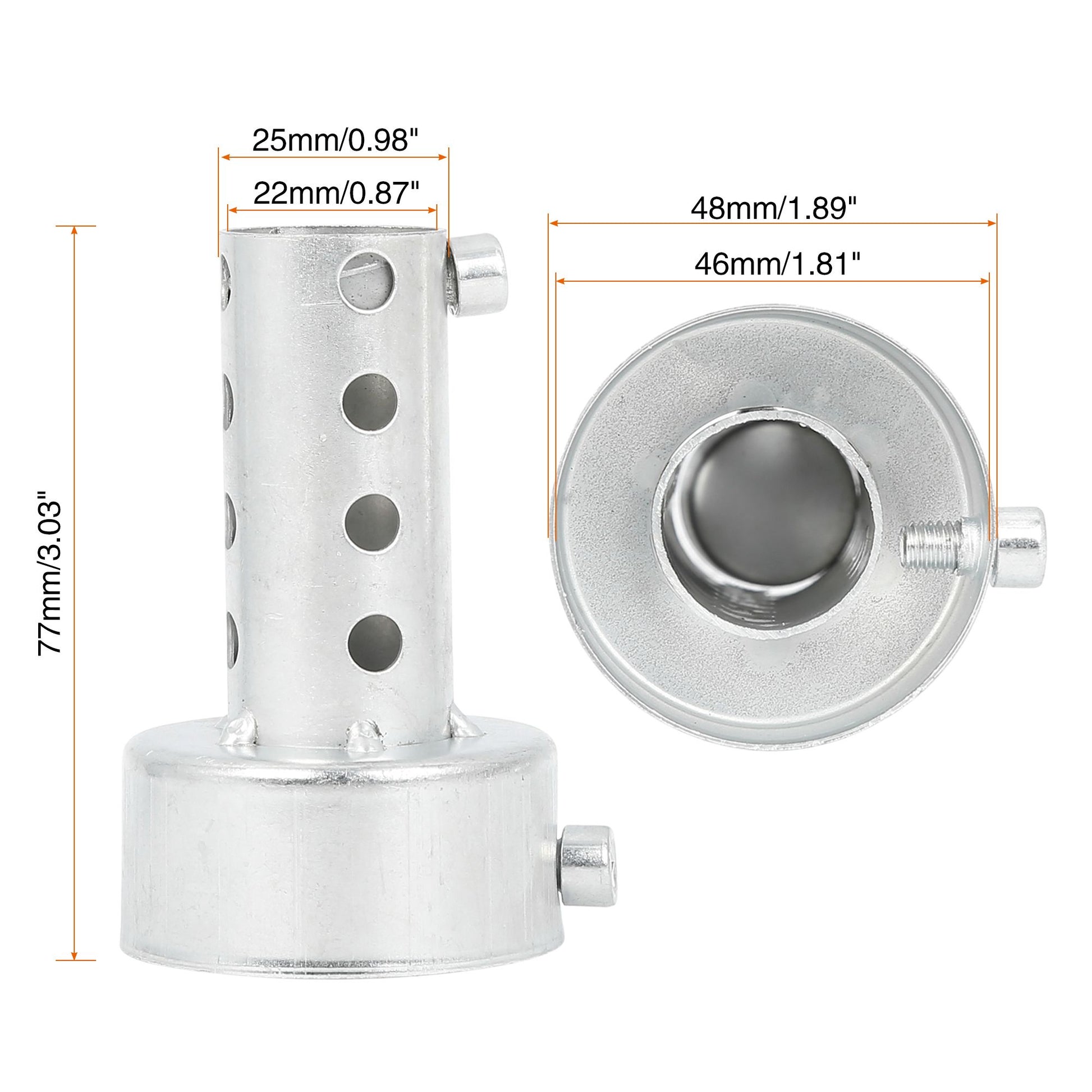 UXCELL Universal Motorcycle Exhaust DB Killer 35mm 42mm 45mm 48mm 60mm OD Muffler Baffle Insert Silver
