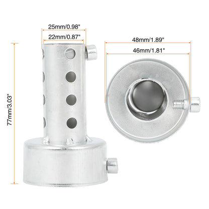 UXCELL Universal Motorcycle Exhaust DB Killer 35mm 42mm 45mm 48mm 60mm OD Muffler Baffle Insert Silver